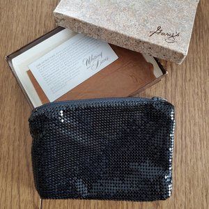 Vintage Whiting & Davis Black Mesh Coin Purse